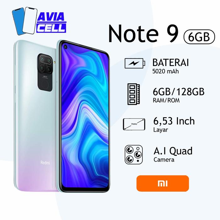 XIAOMI NOTE RAM 6/128 GB GARANSI RESMI XIAOMI INDONESIA Demo Tanpa Dus