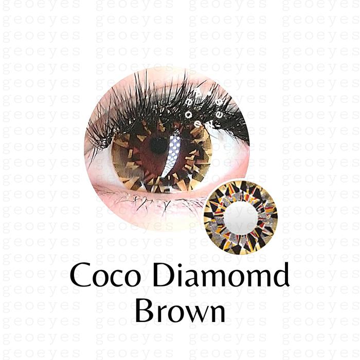 Gambar Softlens Coco Eye Diamond Brown (Coklat) - ½pasang plano dari Geoeyes undefined Tokopedia