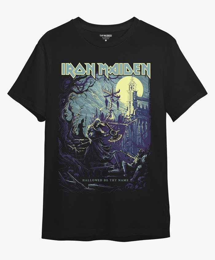 Gambar KAOS IRON MAIDEN HALLOWWED BE THY NAME dari Off The Record_NEW undefined Tokopedia