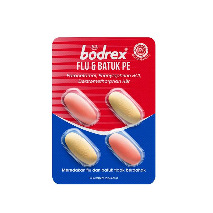 Gambar BODREX FLU DAN BATUK TIDAK BERDAHAK PE STRIP 4 TABLET dari Adapotek Batubulan undefined Tokopedia