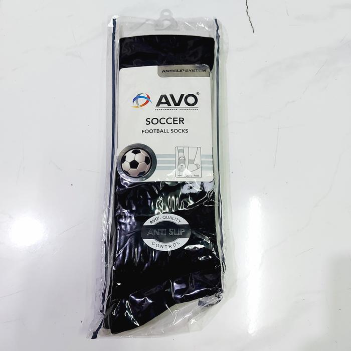 Gambar AVO SOCCER FOOTBALL SOCK KAOS KAKI BOLA AVO R8 ANTISLIP - Hitam dari alamsport bekasi undefined Tokopedia