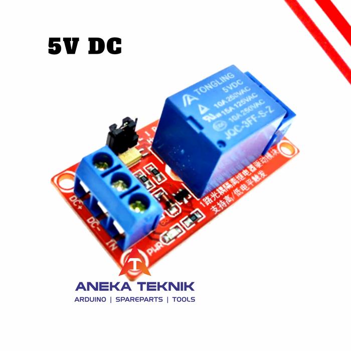 Gambar Relay Module with Optocoupler Isolation 1 Channel 5V / 12V - 5V dari Toko Aneka Teknik_NEW undefined Tokopedia