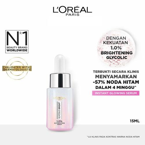Gambar LOREAL Glycolic Bright Instant Glowing Face Serum | L'oreal Paris - 15ML dari Cosme Murah undefined Tokopedia