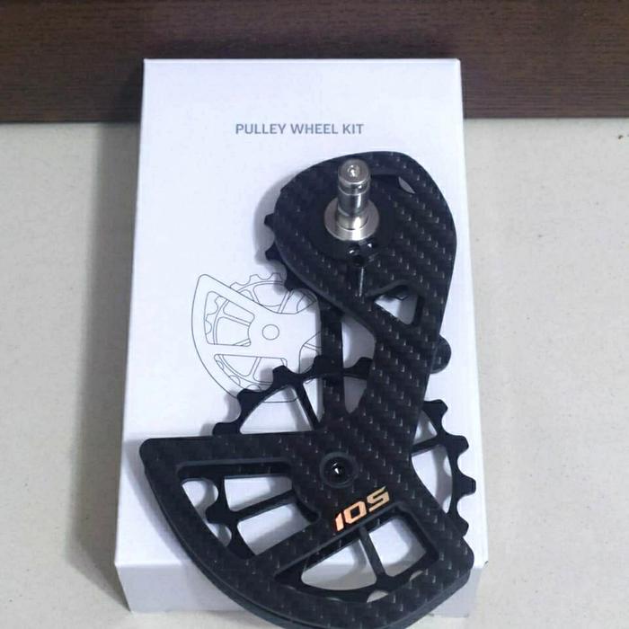 Gambar Pulley Oversized OSPW ceramic bearing 17T shimano 105 R7000 Hitam - Ltwoo Black dari EasyHomeCleaner undefined Tokopedia