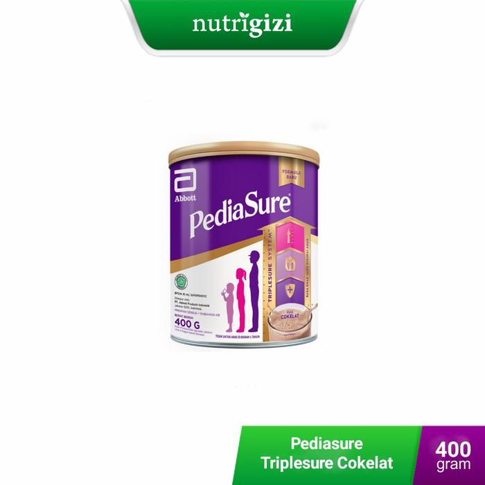 Gambar Nutrigizi | Pediasure Triplesure Cokelat 400 gr Susu Pertumbuhan Anak dari Nutrigizi undefined Tokopedia