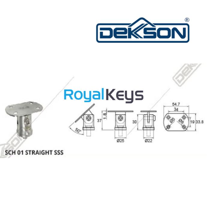 Jual Railing Tangga Staircase Holder Dekson Dekkson SCH 01 Straight SUS ...
