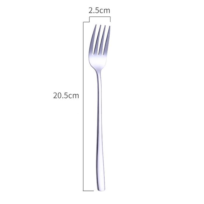 Gambar SENDOK GARPU KOREA SUJEO STAINLESS STEEL PREMIUM SENDOK GARPU MAKAN - Garpu Silver dari The Homey Things NEW undefined Tokopedia