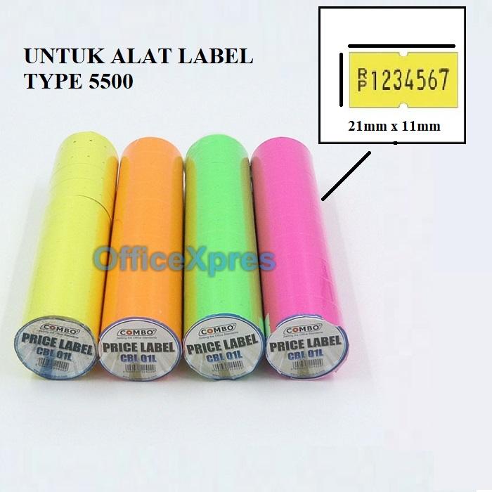Gambar Alat Label Harga / Price Label / Refill Label Harga / Labeller 1 Line - Isi Label 1LINE, Putih dari officeXpres undefined Tokopedia
