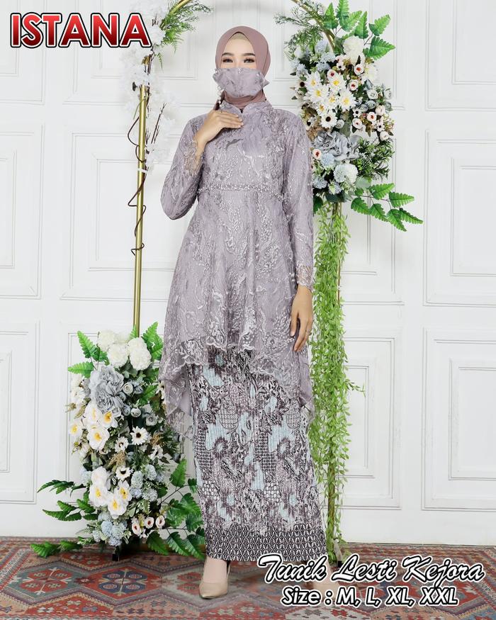 Gambar KEBAYA MODERN - SET LESTI KEJORA PREMIUM - KEBAYA PESTA TERBARU - set lavender, M dari PINTU RASAKI8 undefined Tokopedia