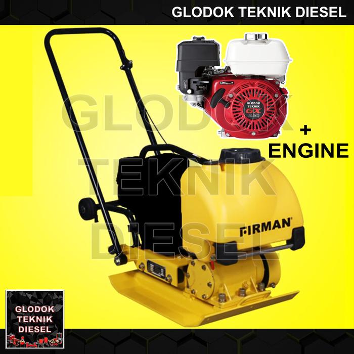Gambar FIRMAN Mesin Stamper Kodok Plate Compactor + Engine FPC 80 EC FPC80 - + GX 200 6,5 HP dari Glodok Diesel undefined Tokopedia