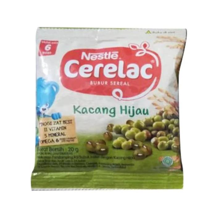 Gambar Nestle Cerelac Bubur Cereal Sachet Beras Merah Kacang Hijau Untuk Bayi - KACANG HIJAU dari 3 Brothers Store undefined Tokopedia