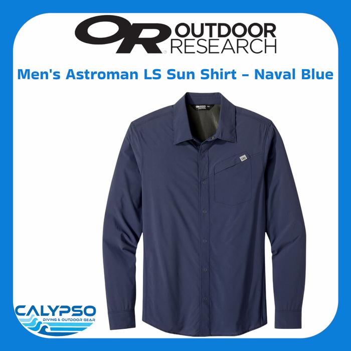 Gambar Kemeja Outdoor Research OR Men's Astroman L/S Sun Shirt - Navy Blue, M dari Calypso Gear undefined Tokopedia