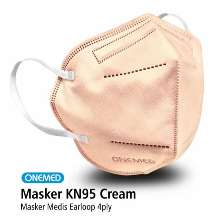 Gambar OneMed Masker KN95 Masker Medis 4 Ply - Cream dari SweetSpot88 undefined Tokopedia