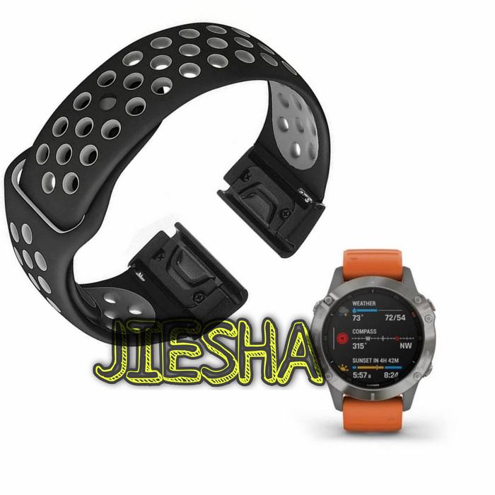 Jual STRAP RUBBER MODEL NIKE QUICK FIT GARMIN FENIX SOLAR