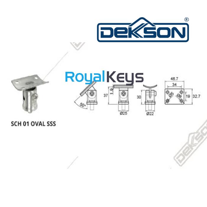 Jual Railing Tangga Staircase Holder Dekson Dekkson SCH 01 Oval SUS 304 ...