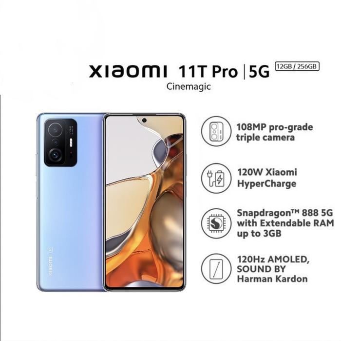 Gambar Xiaomi 11T Pro 12/256 Gb 5G NFC Garansi Resmi Indonesia BNIB No Repack - Celestial blue dari jhony 008 undefined Tokopedia