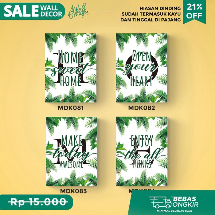 Gambar Wall Decor - Hiasan dinding poster gambar home sweet Home ukuran 20x15 - MDK81 dari Omages Store undefined Tokopedia