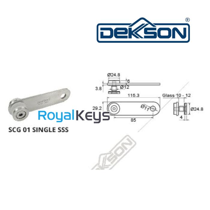 Jual Plat Railing Tangga Glass Holder Dekkson Dekson SCG 01 Single SUS ...