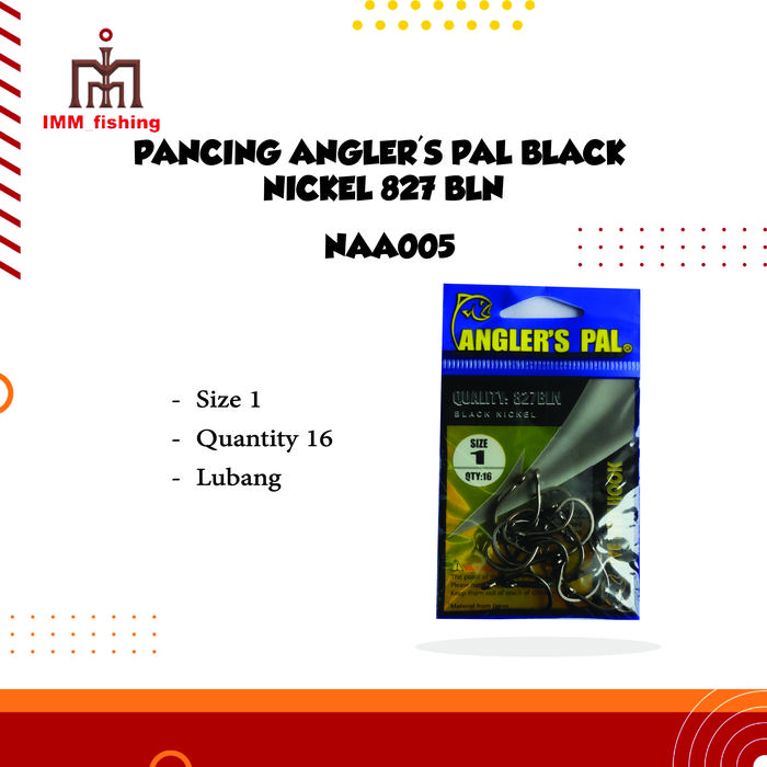 Gambar PANCING ANGLER'S PAL BLACK NICKEL 827 BLN - 1 dari Imm Fishing undefined Tokopedia