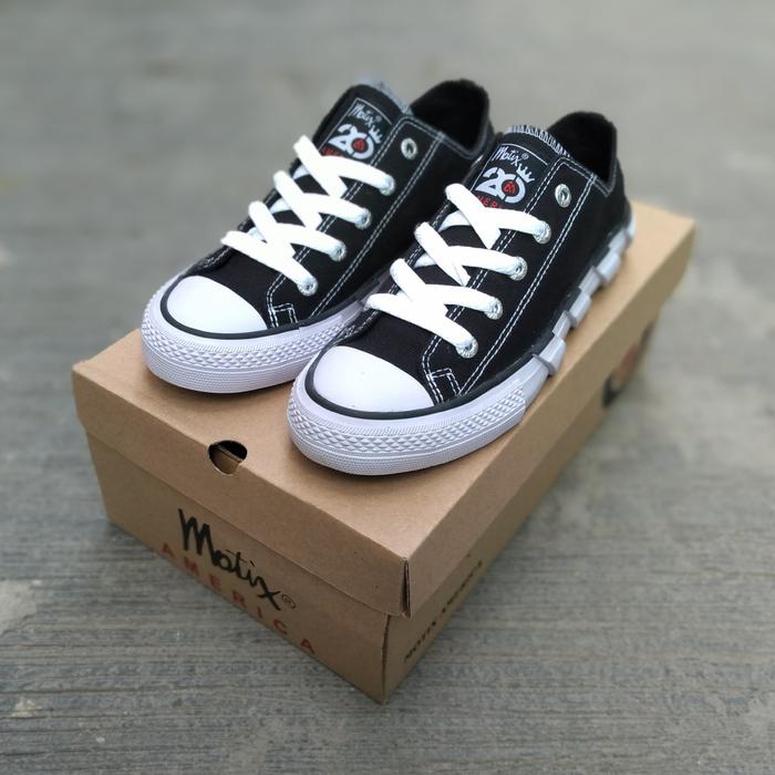 Gambar Sepatu motix america original / sepatu sneakers motix / sepatu casual - Black White Low, 37 dari Billionaire Shoes undefined Tokopedia