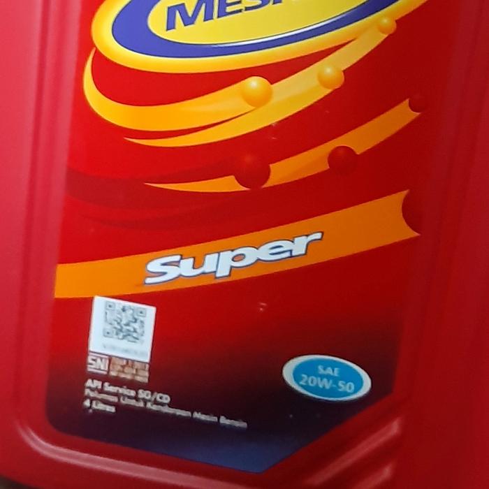 Gambar oli pertamin super 20.50 bensi 4liter asli 100% dari JAYA mobil 46 undefined Tokopedia