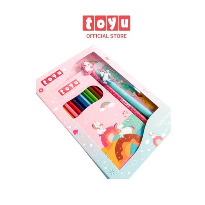 Gambar Toyu Set Bundling Stationery Alat Tulis Anak Lengkap Sekolah - Pink Unicorn dari Toyu Indonesia undefined Tokopedia