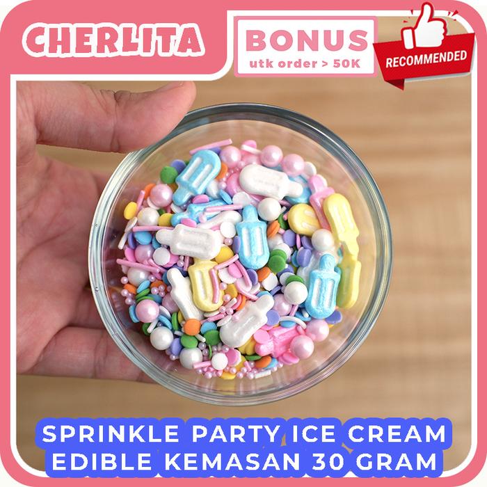 Gambar Sprinkles Sprinkle Taburan Topping Kue Cupcake Star Bintang Edible - Ice Cream dari Cherlita undefined Tokopedia