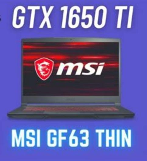 Jual MSI GAMING GF63 I7 9750 16GB 1TB 512GB GTX 1650 TI W10