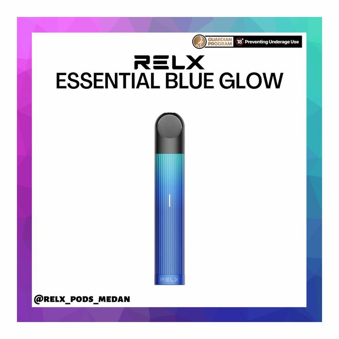 Gambar RELX ESSENTIAL GRADIANT EDITION ( NEON PURPLE & BLUE GLOW) - BLUE GLOW, MENTHOL EXTRA dari RELX PODS MDN undefined Tokopedia