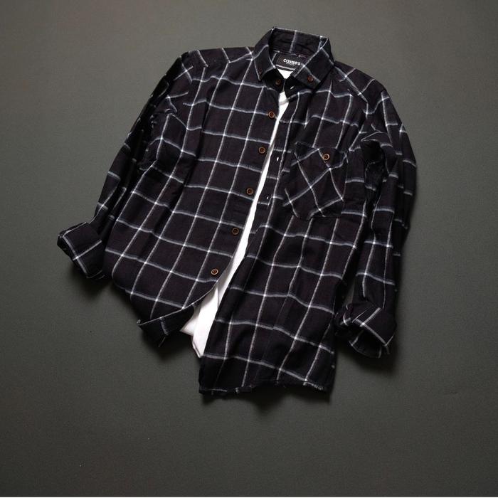 Gambar kemeja flanel pria lengan panjang casual. - motif 2, M dari RK Kenz Store undefined 5 Tokopedia