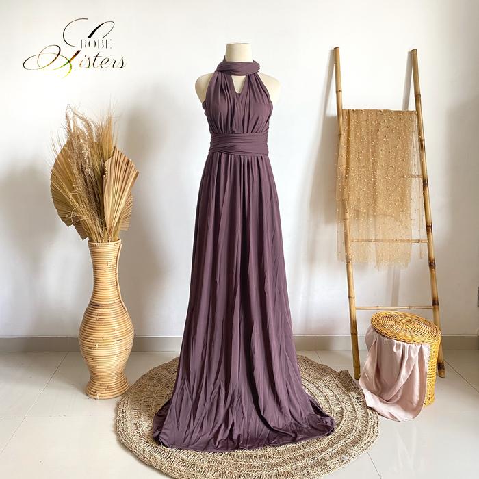Gambar Bridesmaid dress infinity convertible multiway dusty purple/ lilac - Dusty purple dari OSGROSIR SURABAYA undefined Tokopedia