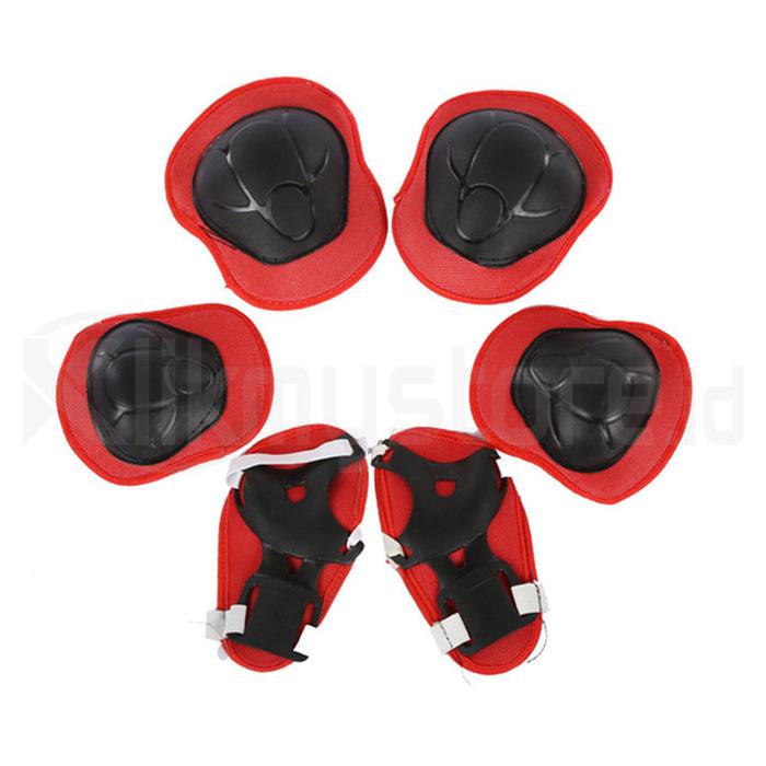 Gambar Deker Pelindung Lutut Kaki Sepeda Protektor Pengaman Siku Tangan Anak - Besar, Merah dari Klikmystore undefined Tokopedia