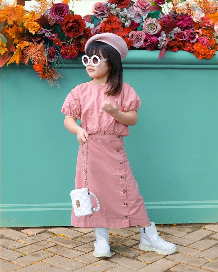 Gambar NOSSA SET - DUSTY PINK, 3-4 th dari Hunny Bunny undefined Tokopedia