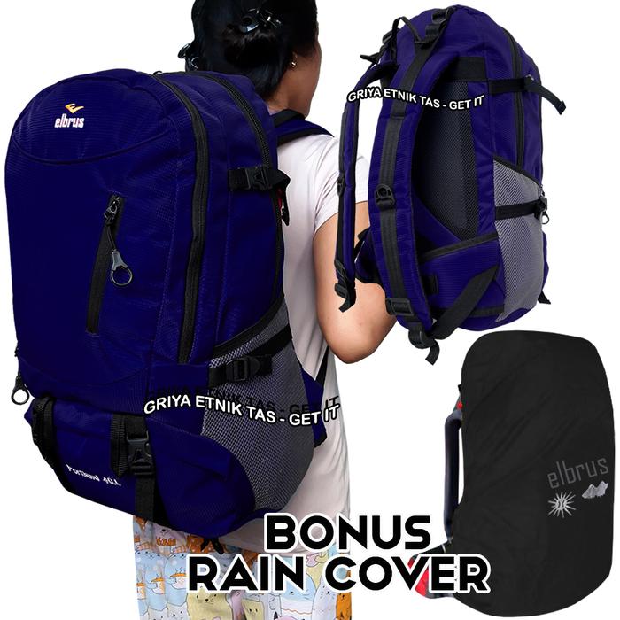 Gambar Backpack pria 40 Liter - Tas punggung PORTLAND Tas ransel pria laptop - Navy dari Griya Etnik Tas_NEW undefined Tokopedia