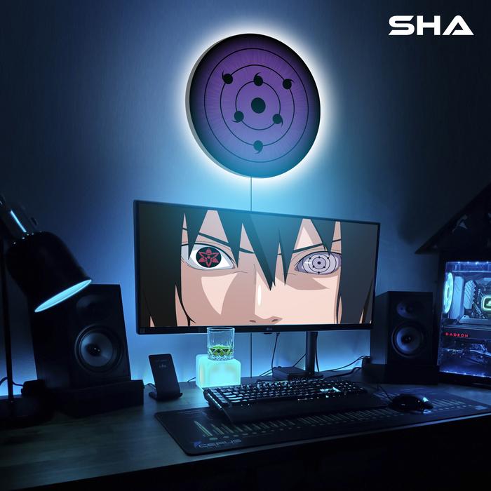 Gambar Custom lampu hias dinding Sasuke eye - 50cm dari Custom.iniitu undefined Tokopedia