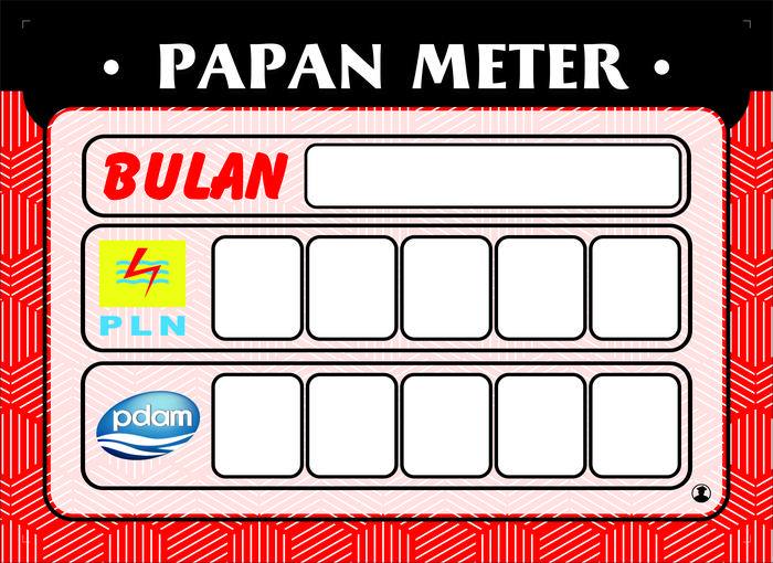Gambar Papan Meter PLN PDAM BOYKO - Papan Listrik PAM Meteran MDF - Merah dari Lotussan.Stationery undefined Tokopedia