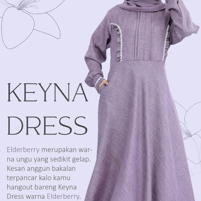 Gambar Gamis Keyna Dress By Etuzi - Eldeberry, XS dari muslimbagus undefined Tokopedia
