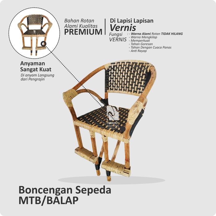 Gambar Kursi Boncengan Sepeda Anak depan MTB, Polygon, Gunung Murah Rotann - MTB biasa dari Berkah Jaya Rattan undefined Tokopedia