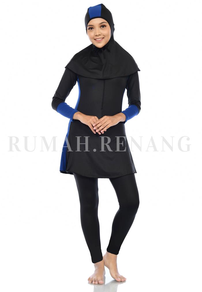 Gambar Baju Renang Muslimah Dewasa Panjang Syari Spandex Licra dengan Jilbab & Celana Panjang Size M L XL XXL Baju Renang Perempuan Remaja Wanita Muslimah Dewasa - PLAT ROK BIRU, M dari Dennis.Collection undefined Tokopedia