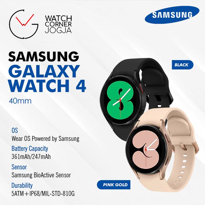 Jual Samsung Galaxy Watch 4 40mm Garansi Resmi SEIN ORIGINAL Smartwatch -  Black 40mm - Kab. Sleman - Watch Corner Jogja | Tokopedia