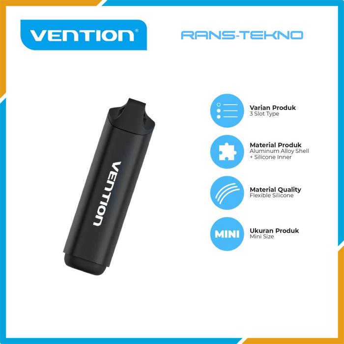 Gambar Vention 3 Slot Head Magnetic Connector Silicone Storage Case - KBU dari Rans-Tekno undefined Tokopedia