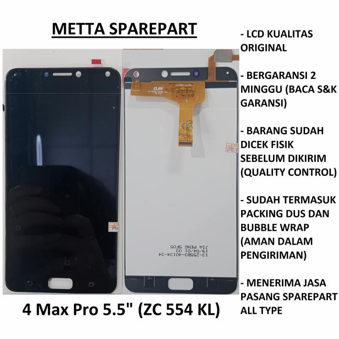 Gambar Original OEM LCD Touchscreen Asus Zenfone 4 Max Pro 5,5 Inch (zc554kl) - Hitam dari Metta Sparepart undefined Tokopedia
