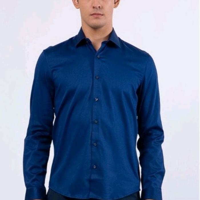 Gambar SALE THE EXECUTIVE KEMEJA LENGAN PANJANG SLIMFIT INDIGO IDR 349.900 - indigo, S dari ayucellshop undefined Tokopedia