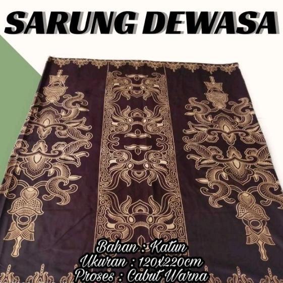 Gambar fashion muslim pria - sarung batik pria mahkota raja - sarung motif - Hitam dari anwjayastore1 undefined 5 Tokopedia