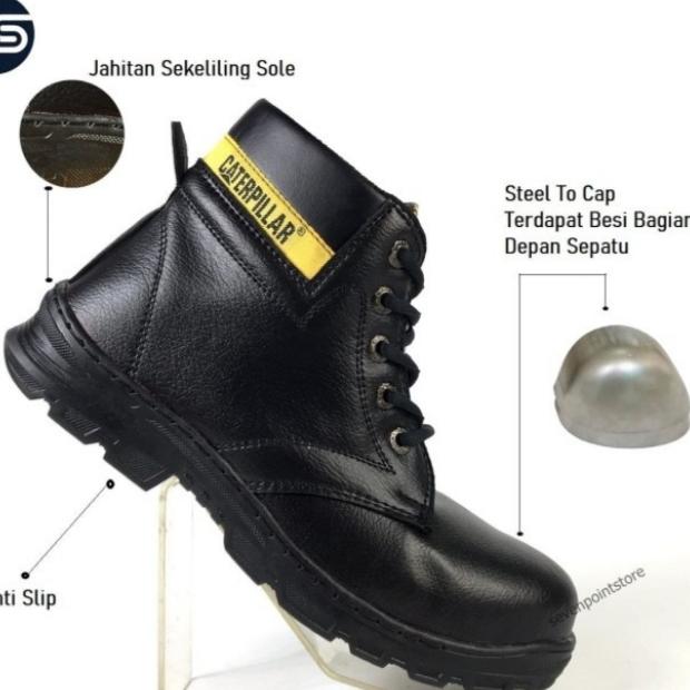Gambar Sepatu safety Shoes Caterpillar Size 39 43 safety boots 39 hitam 39 - 39 dari Nisa021298 undefined Tokopedia