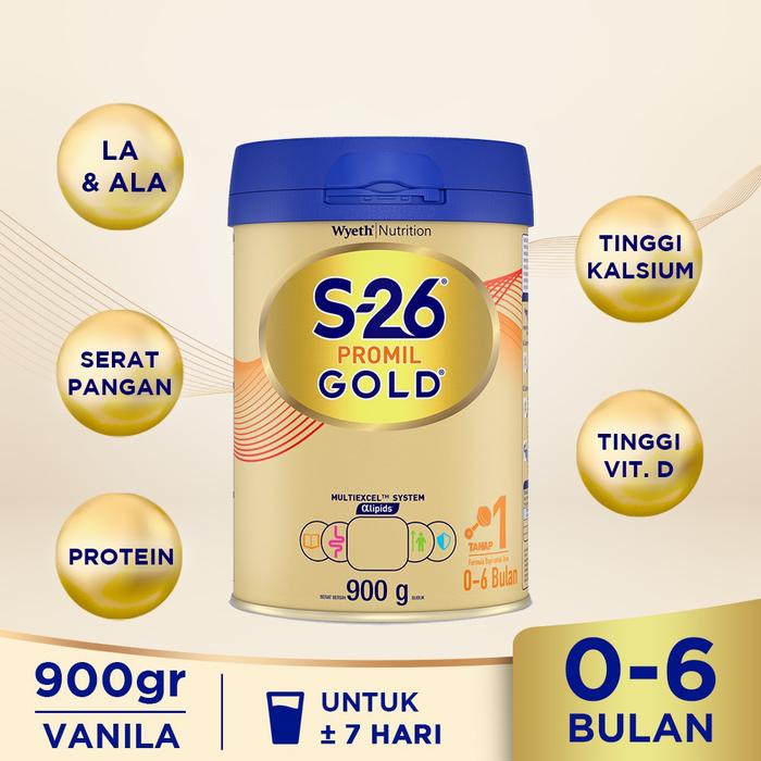 Gambar S-26 PROMIL GOLD TAHAP 1 900 G SUSU FORMULA BAYI 0-6 BULAN dari RAYA SUSU OFFICIAL undefined Tokopedia