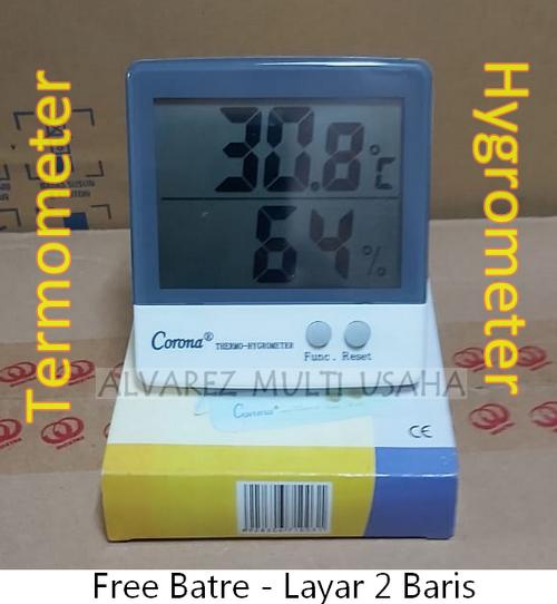 Gambar Thermohygrometer Corona / Termometer Hygrometer Ruangan Digital dari Alvarez Multi Usaha undefined Tokopedia