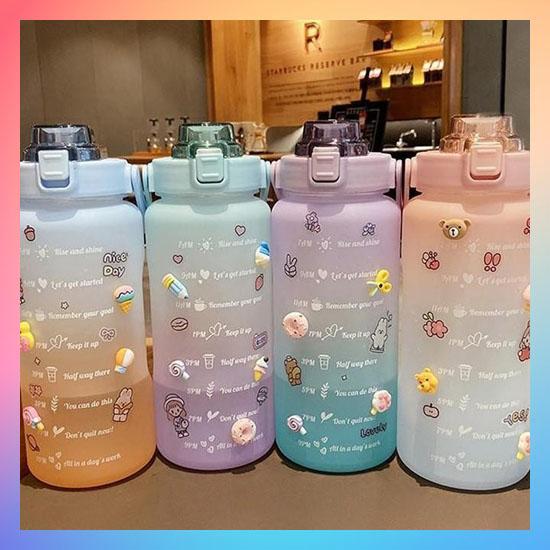 Gambar Botol Minum Motivasi 2000ML 2 Liter Botol Penanda Waktu Botol Minum - RANDOM WARNA dari Miczson undefined Tokopedia
