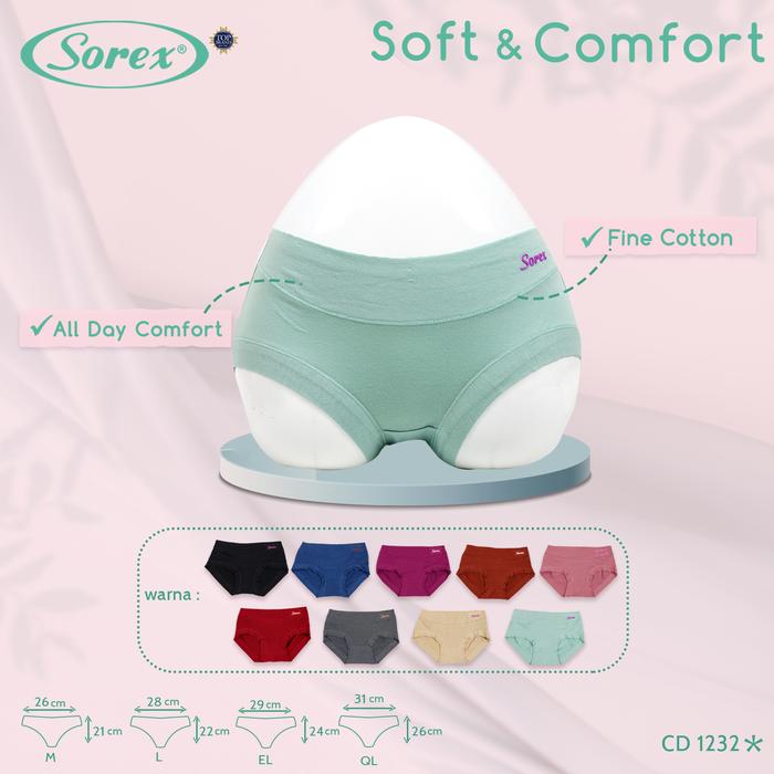 Gambar Cd Celana dalam wanita SOREX katun karet besar PREMIUM - RANDOM, L dari ISTANA DALEMAN 1 undefined Tokopedia