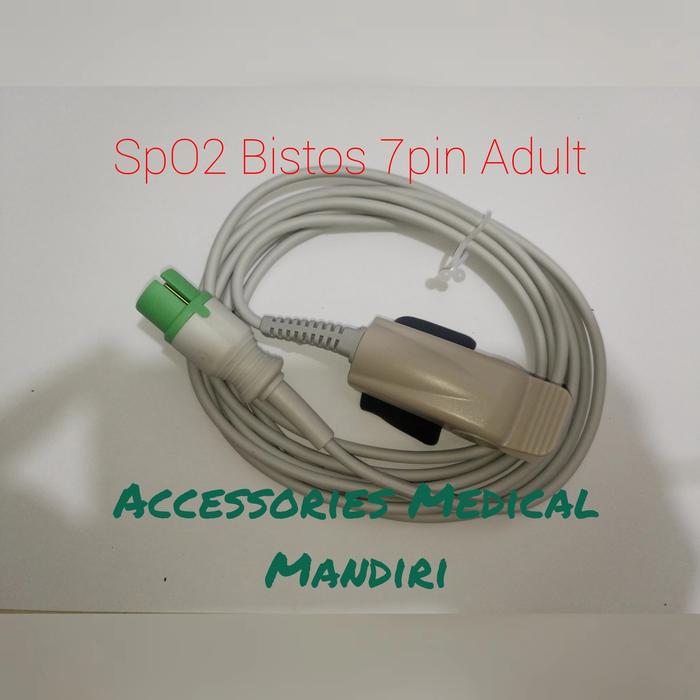 Jual SpO2 Bistos Adult 7 Pin, SpO2 Pasien Monitor Bistos Dewasa - Kota ...